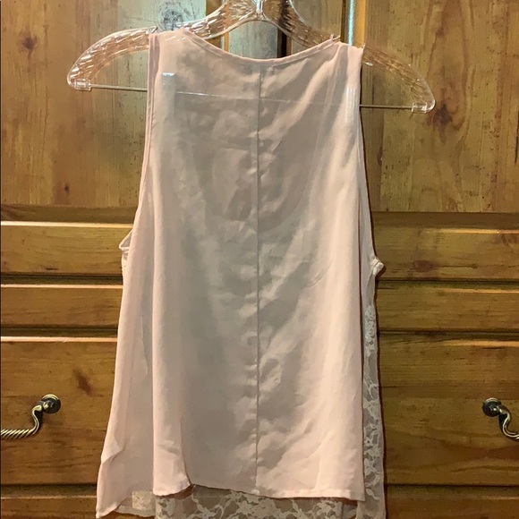 Light pink Beaded/ floral Tank top blouse - Picture 4 of 6